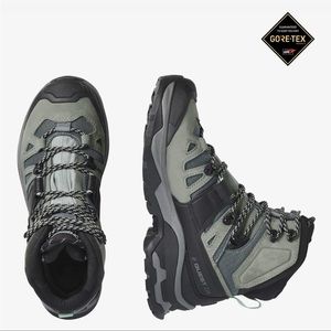 Salomon Women's Quest 4 Gtx Slate/Trooper/Opal Blue Hiking Boots Size 8.5